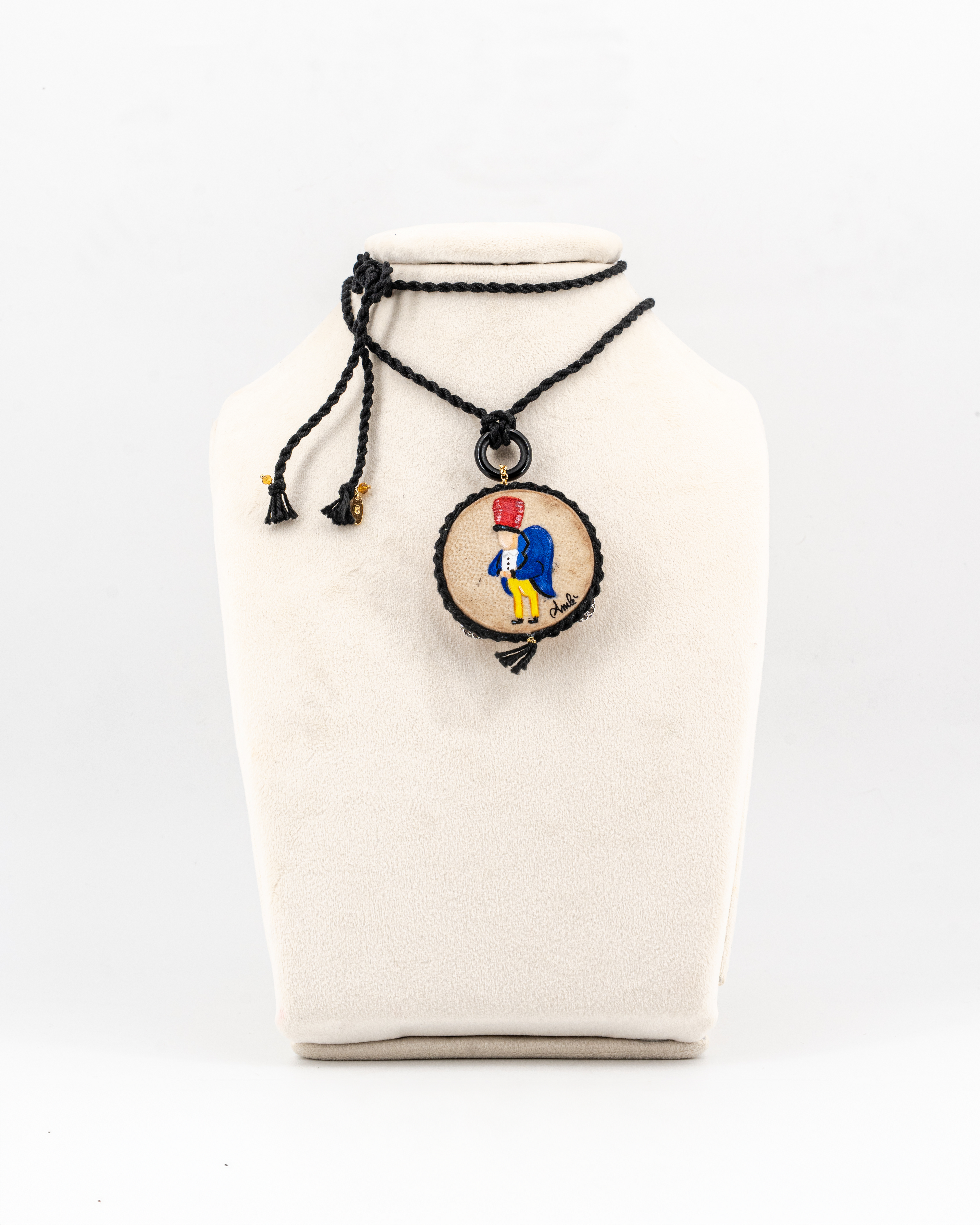 Collana con tamburello "Gobbo" (4,5 cm)