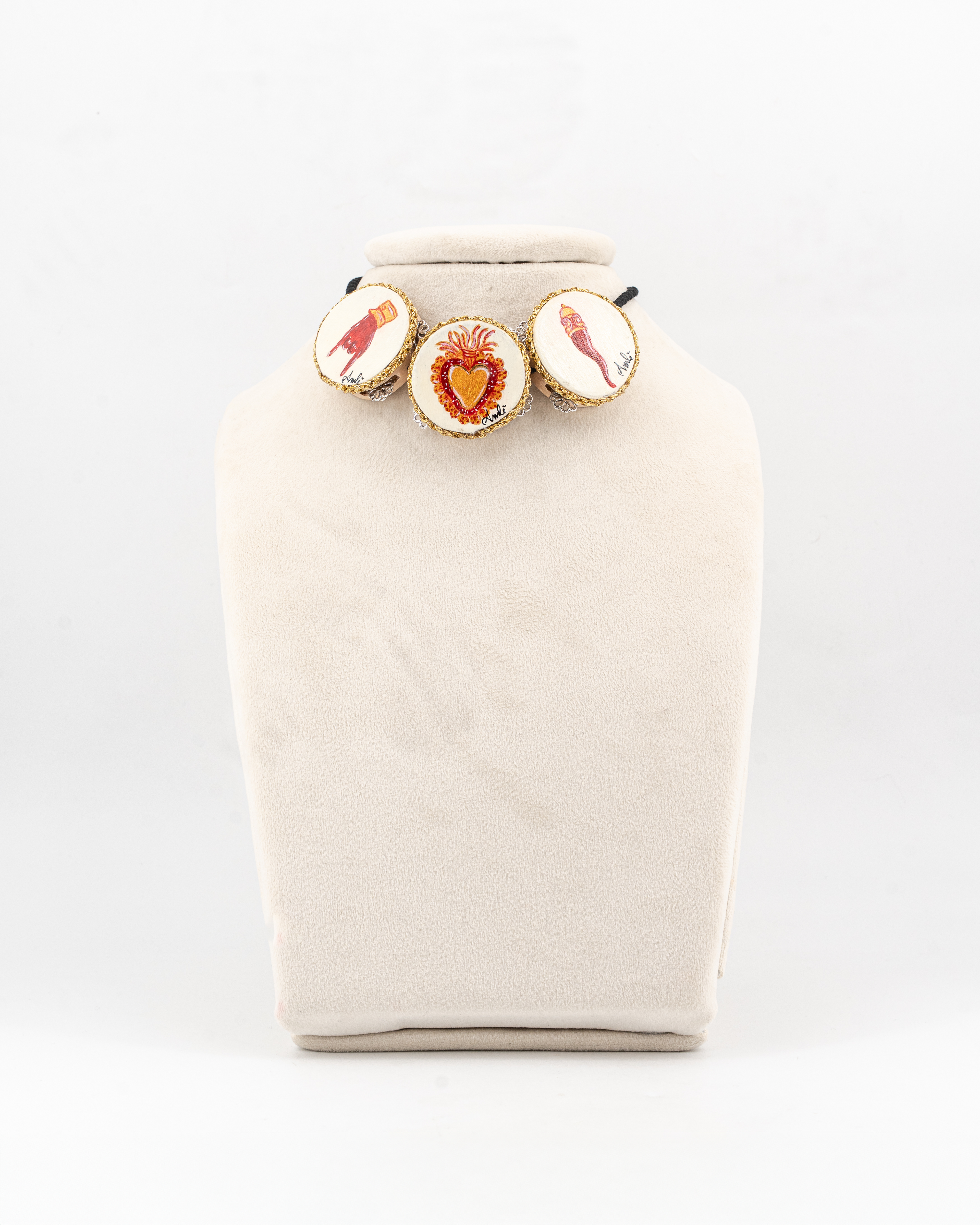 Tamburellata con terminali in pietre